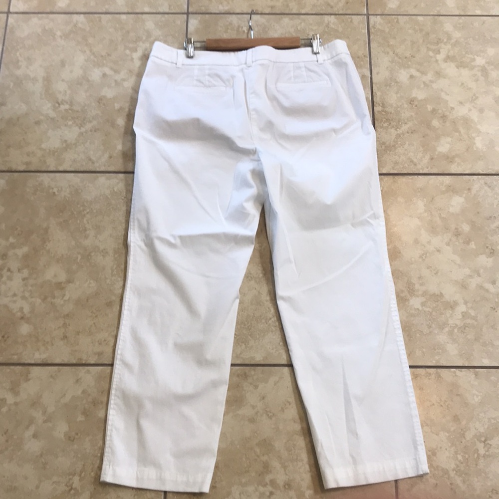 TALBOTS White Straight-Leg Chino💕 - Picture 3 of 11